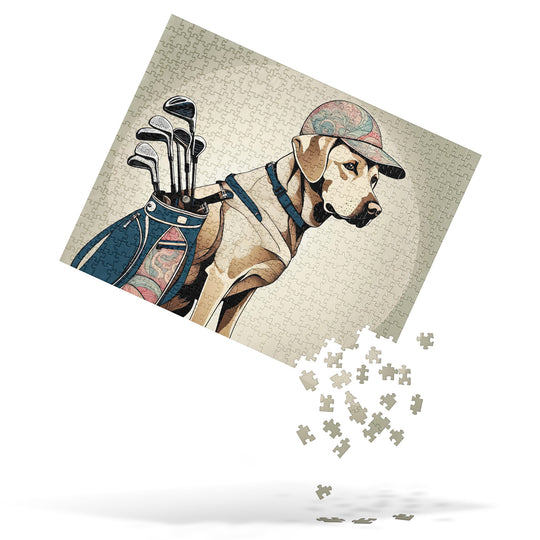 Jigsaw puzzle-Labrador Retriever Golfer