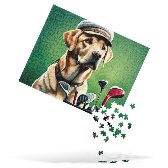 Jigsaw puzzle-Labrador Retriever Golfer V3