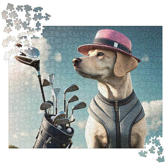 Jigsaw puzzle-Labrador Retriever Golfer V4