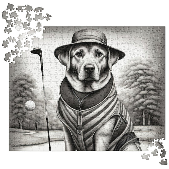 Jigsaw puzzle-Labrador Retriever Golfer V7