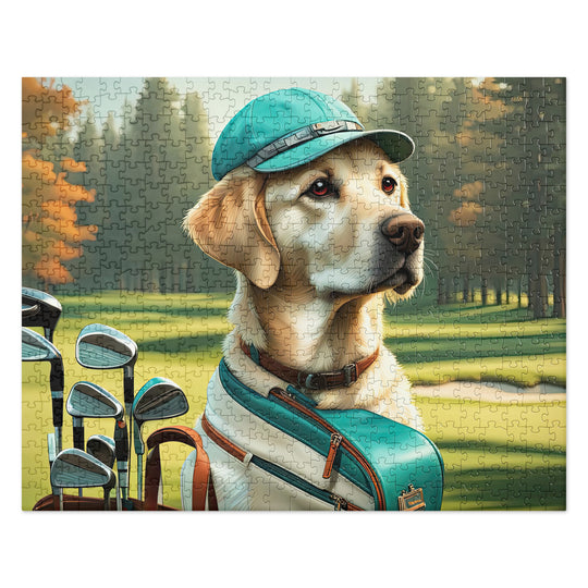 Jigsaw puzzle-Labrador Retriever Golfer V10