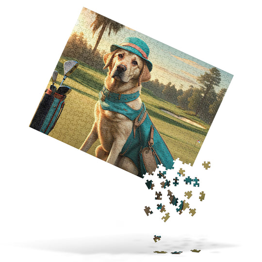 Jigsaw puzzle-Labrador Retriever Golfer V12