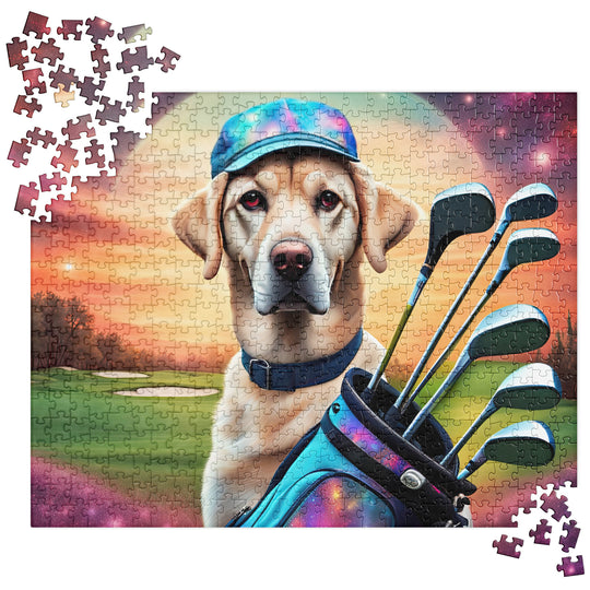 Jigsaw puzzle-Labrador Retriever Golfer V13