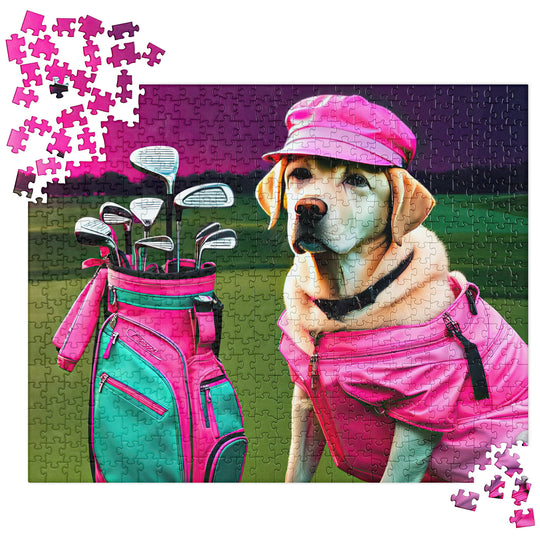 Jigsaw puzzle-Labrador Retriever Golfer V17