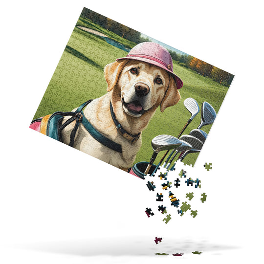 Jigsaw puzzle-Labrador Retriever Golfer V19