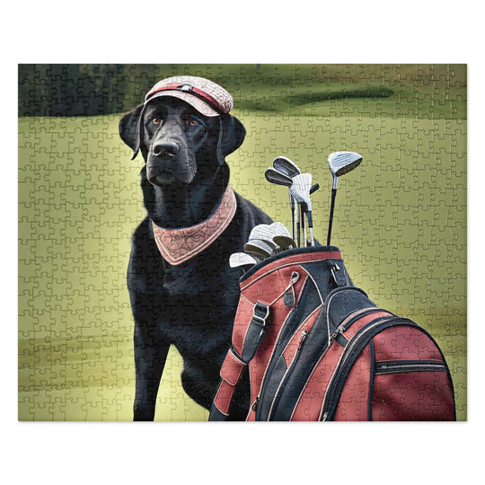 Golden Retriever Golfer- Jigsaw puzzle V2