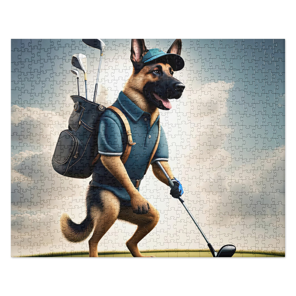 German Shepherd Golfer- Jigsaw Puzzle v5