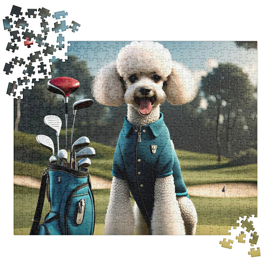 Poodle Golfer- Jigsaw Puzzle