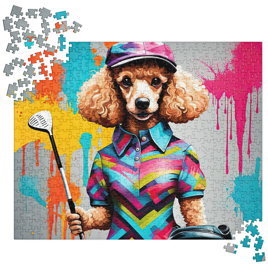 Poodle Golfer- Jigsaw Puzzle v6