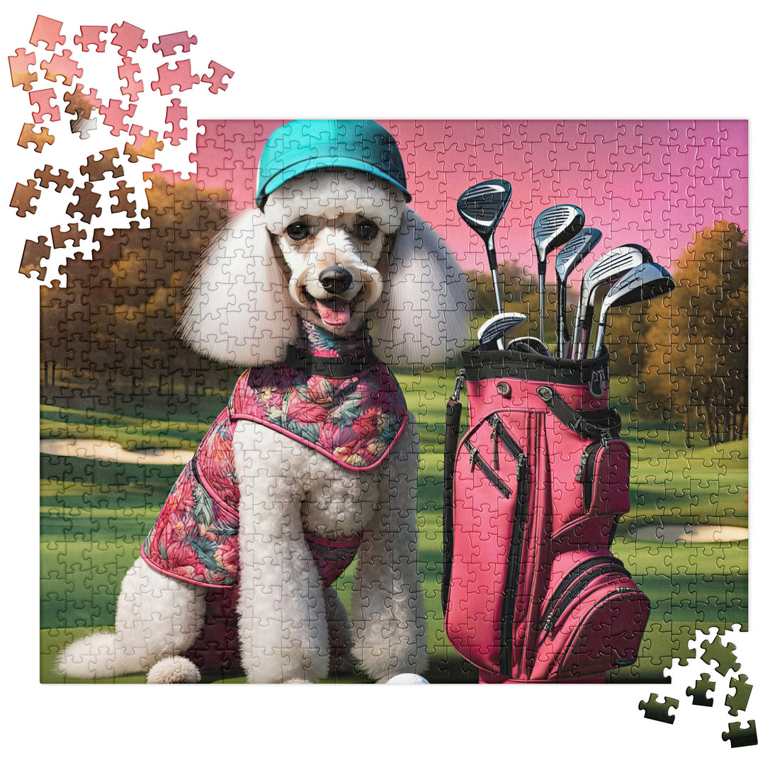Poodle Golfer- Jigsaw Puzzle v5