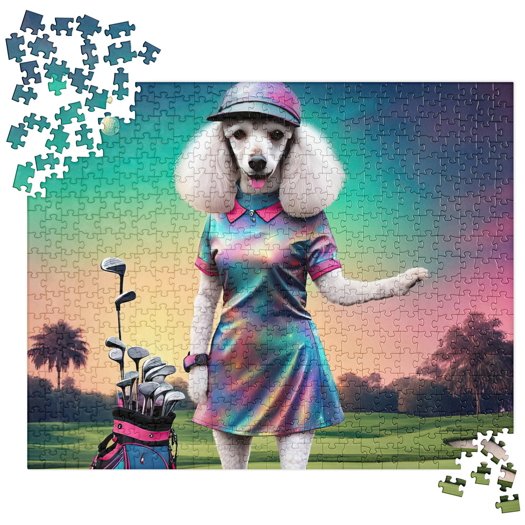 Poodle Golfer- Jigsaw Puzzle v8