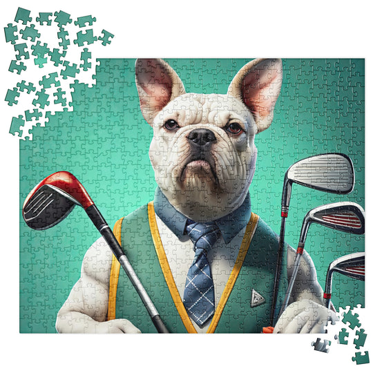 American Bulldog Golfer- Jigsaw Puzzle