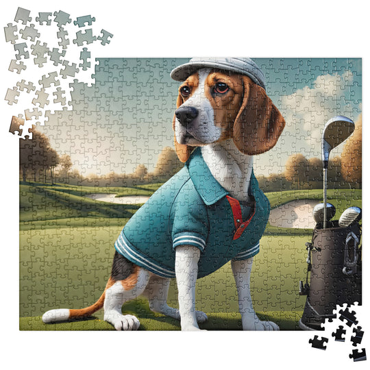 Beagle Golfer- Jigsaw Puzzle v2