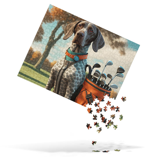 German Shorthaired Pointer Golfer- Jigsaw Puzzle