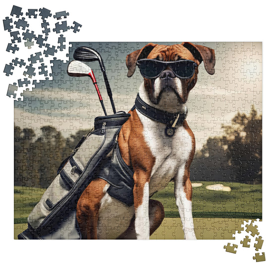 Boxer Golfer- Jigsaw Puzzle v4