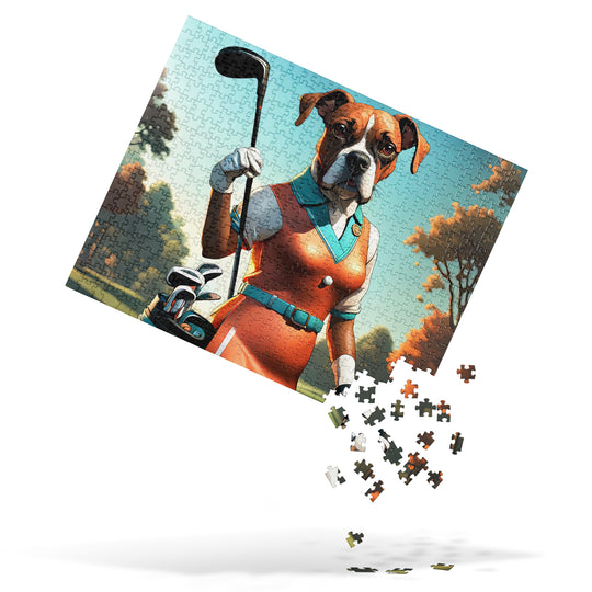 Boxer Golfer- Jigsaw Puzzle v5