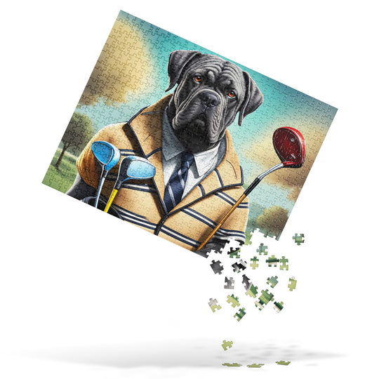 Cane Corso Golfer- Jigsaw Puzzle v3