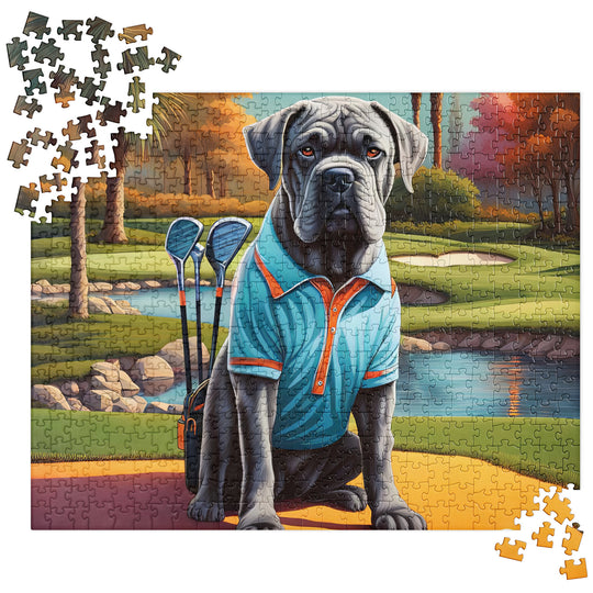 Cane Corso Golfer- Jigsaw Puzzle v4