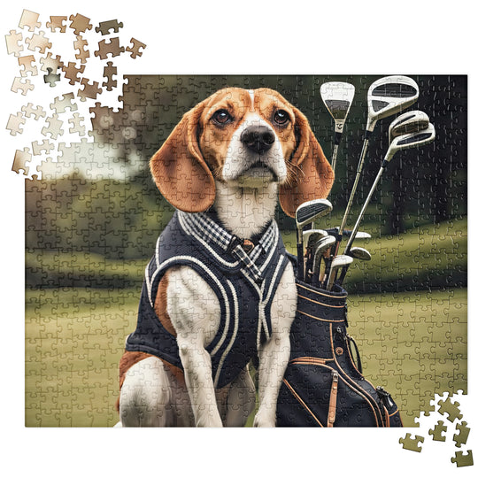 Beagle Golfer- Jigsaw Puzzle