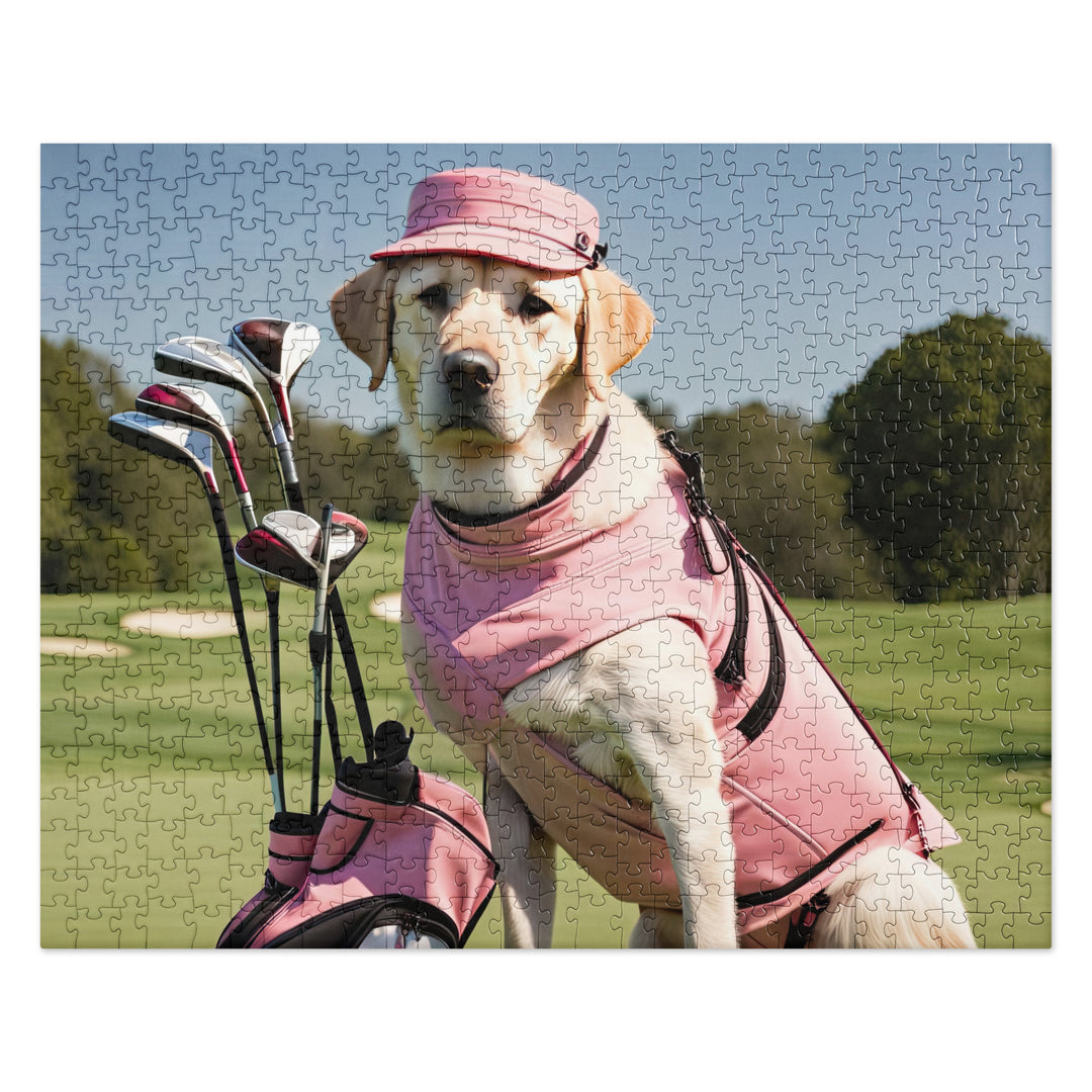 Golden Retriever Golfer- Jigsaw puzzle