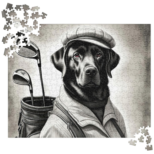 Jigsaw puzzle-Labrador Retriever Golfer V11