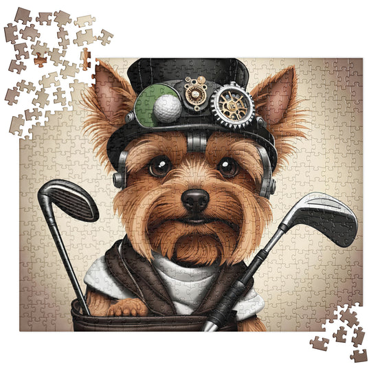 Yorkshire Terrier Golfer- Jigsaw Puzzle v3