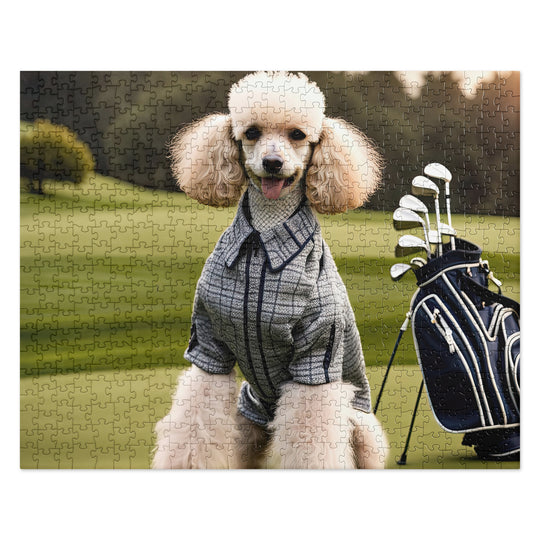 Poodle Golfer- Jigsaw Puzzle v7