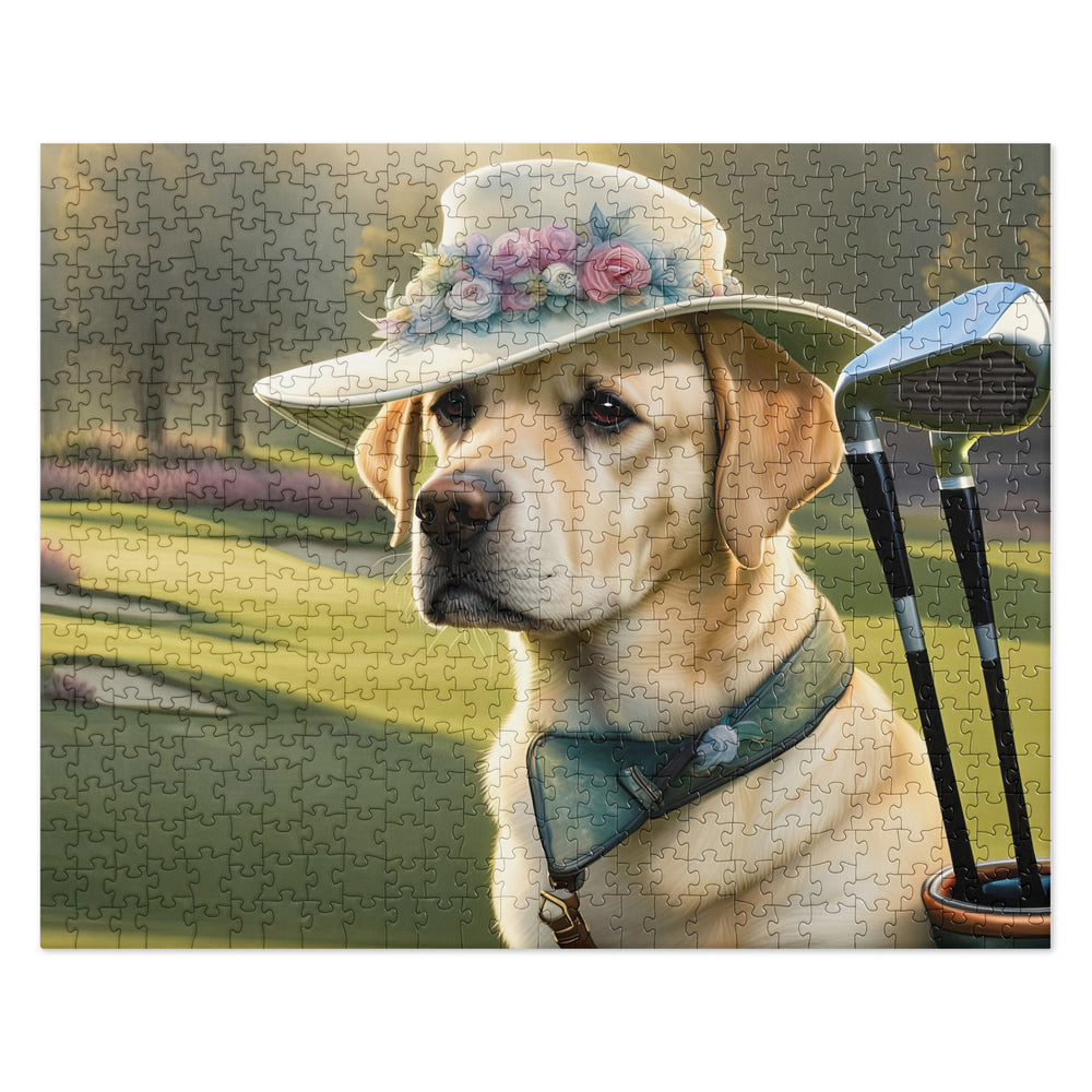 Jigsaw puzzle-Labrador Retriever Golfer V5