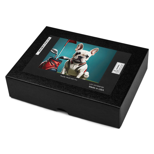 Jigsaw puzzle-French Bulldog Golfer