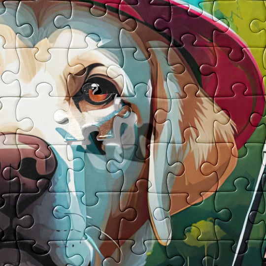 Jigsaw puzzle-Labrador Retriever Golfer V15