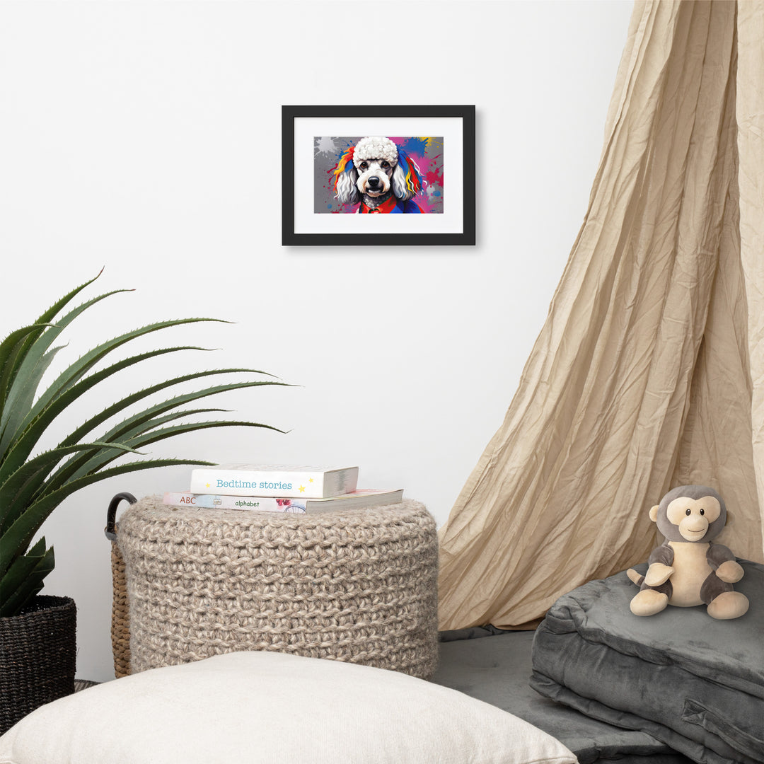 Poodle- Matte Paper Framed Poster With Mat v5