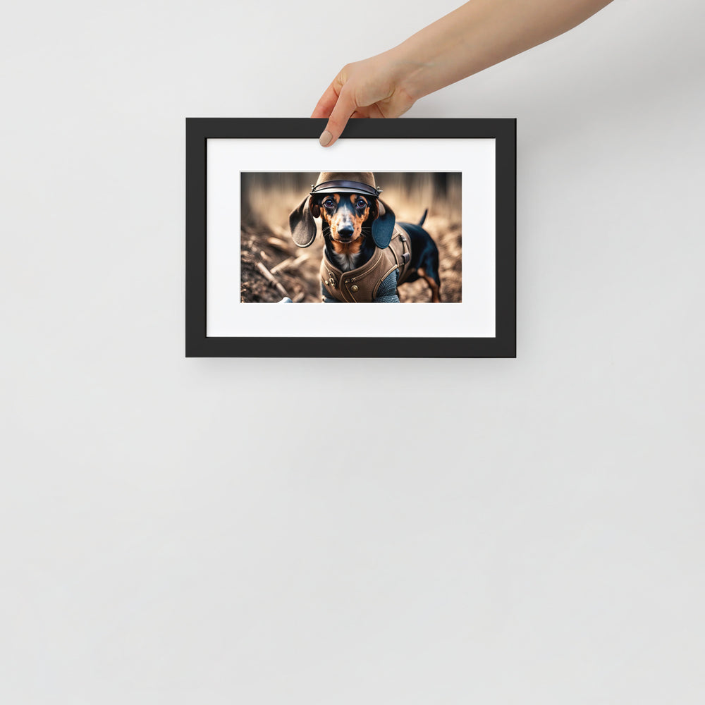 Dachshund- Matte Paper Framed Poster With Mat v5