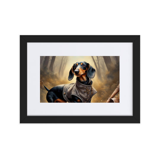 Dachshund- Matte Paper Framed Poster With Mat v2