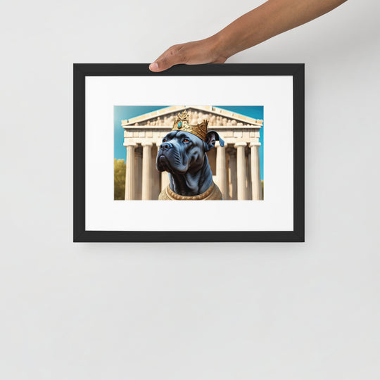 Matte Paper Framed Poster With Mat-Cane Corso