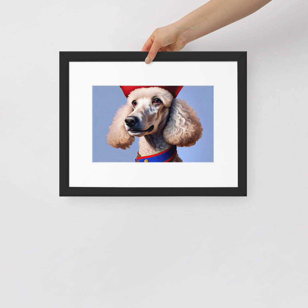 Poodle- Matte Paper Framed Poster With Mat v4