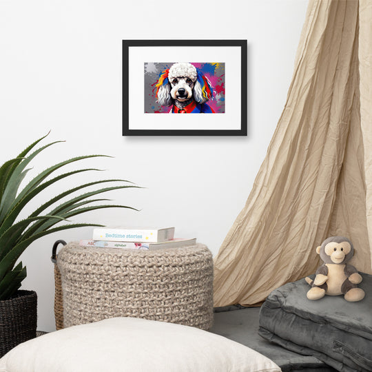Poodle- Matte Paper Framed Poster With Mat v5