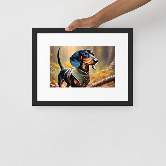 Dachshund- Matte Paper Framed Poster With Mat v3