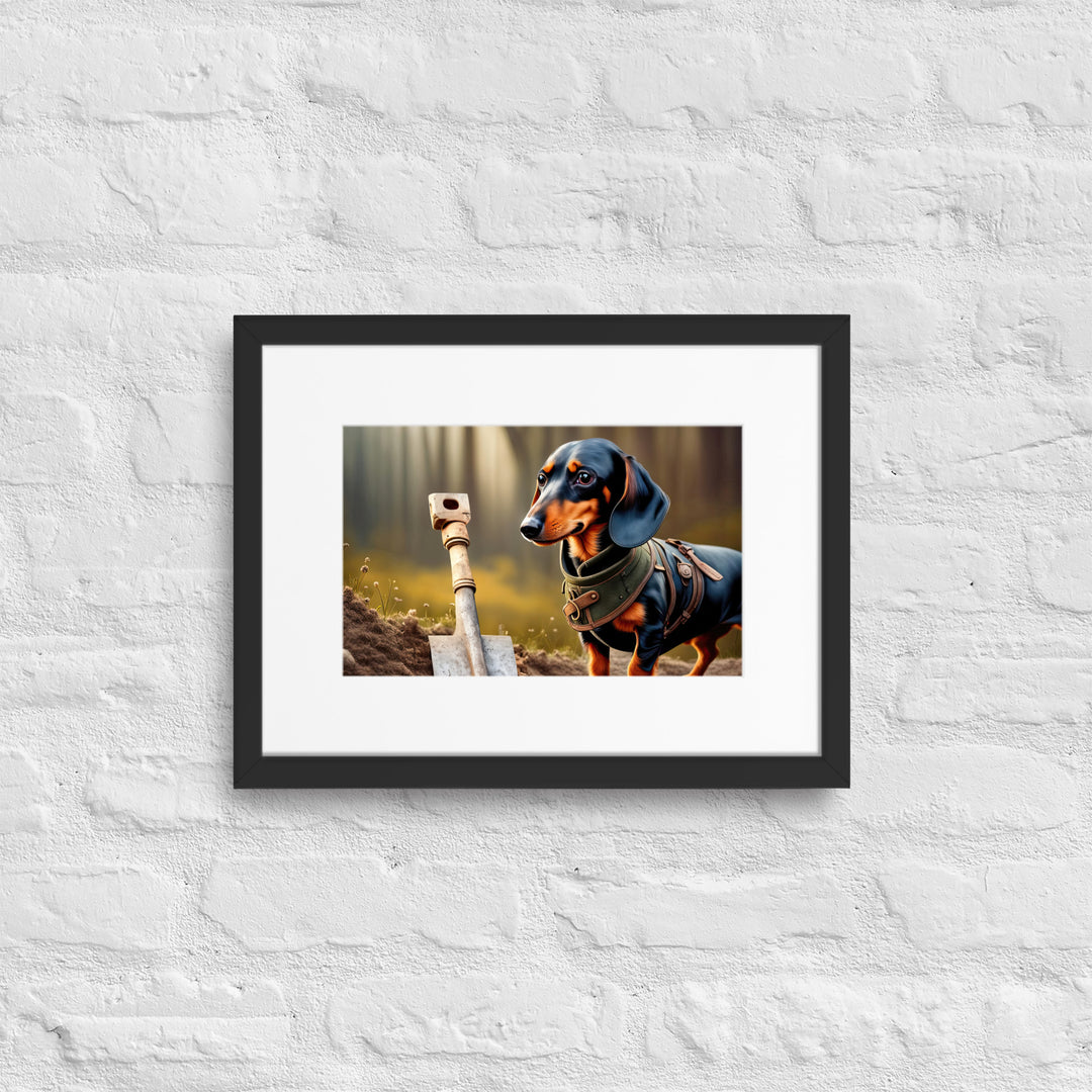 Dachshund- Matte Paper Framed Poster With Mat v4