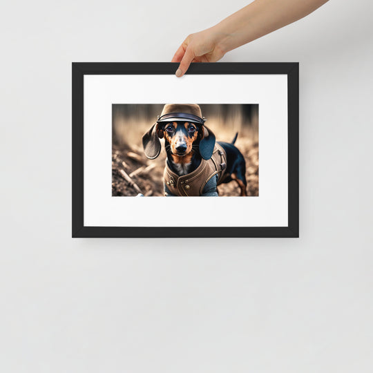 Dachshund- Matte Paper Framed Poster With Mat v5