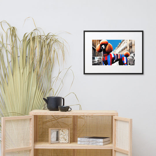 Poodle- Matte Paper Framed Poster With Mat v2