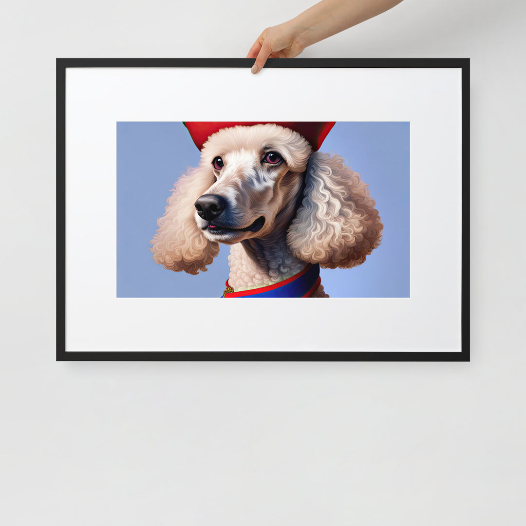 Poodle- Matte Paper Framed Poster With Mat v4