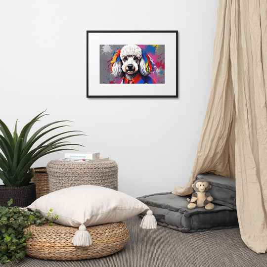 Poodle- Matte Paper Framed Poster With Mat v5