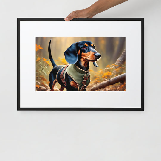 Dachshund- Matte Paper Framed Poster With Mat v3