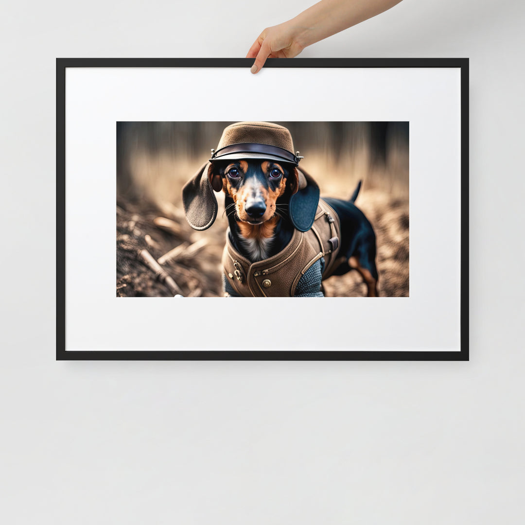 Dachshund- Matte Paper Framed Poster With Mat v5