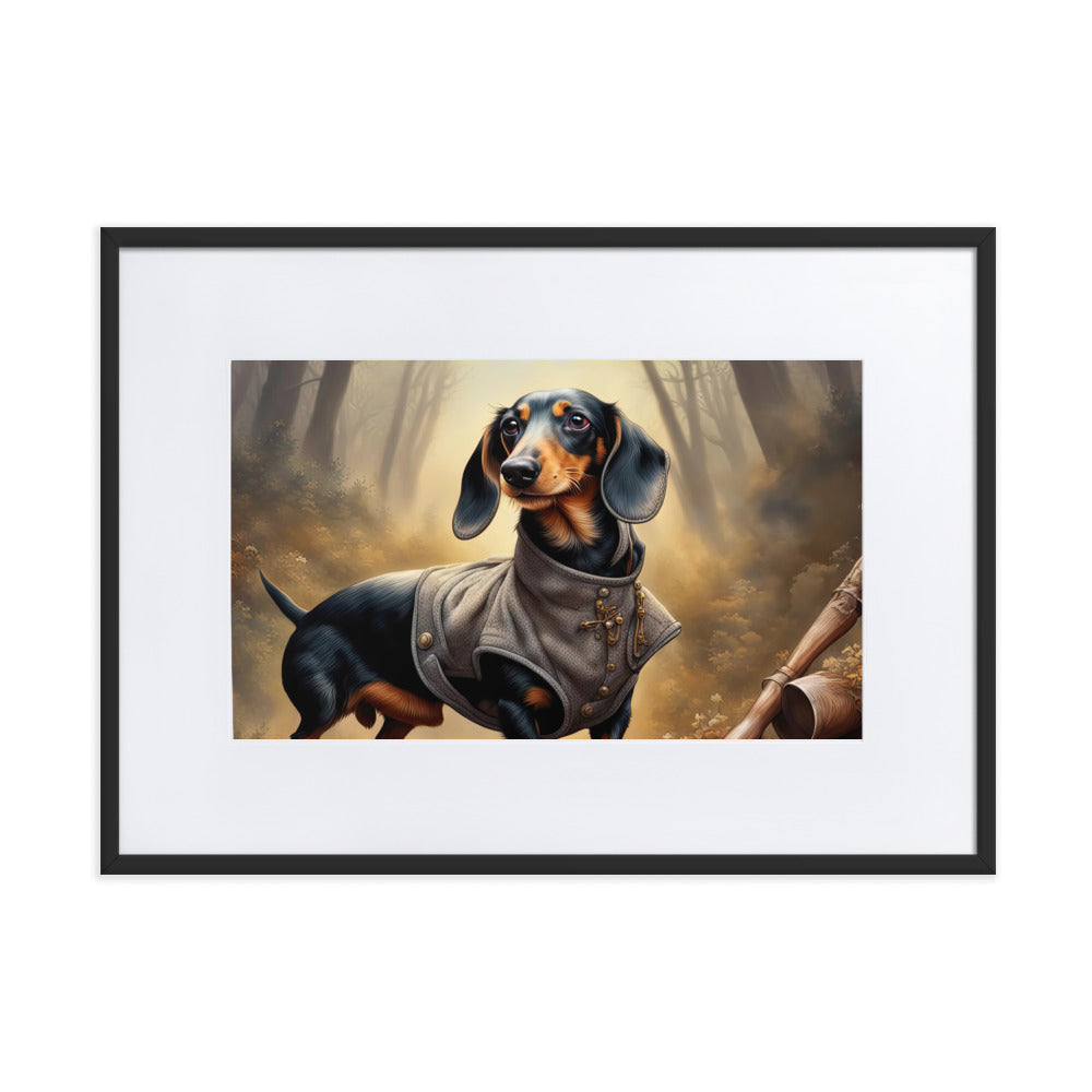 Dachshund- Matte Paper Framed Poster With Mat v2