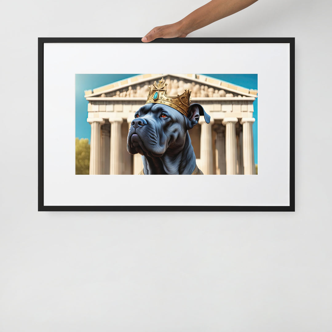 Matte Paper Framed Poster With Mat-Cane Corso