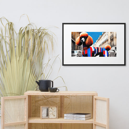 Poodle- Matte Paper Framed Poster With Mat v2