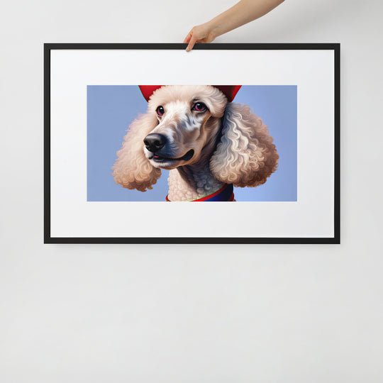 Poodle- Matte Paper Framed Poster With Mat v4