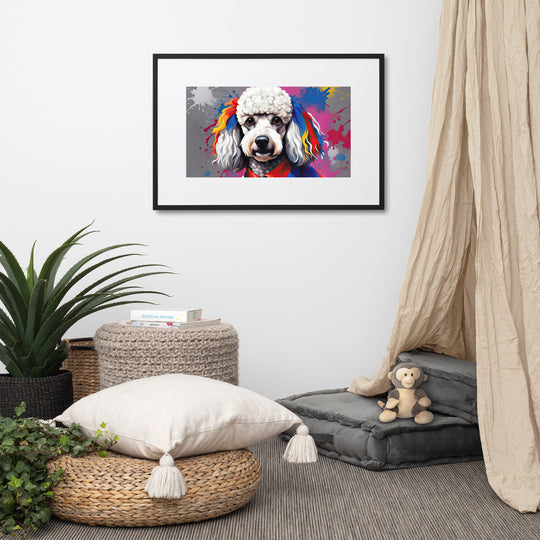 Poodle- Matte Paper Framed Poster With Mat v5