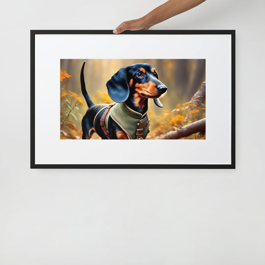 Dachshund- Matte Paper Framed Poster With Mat v3